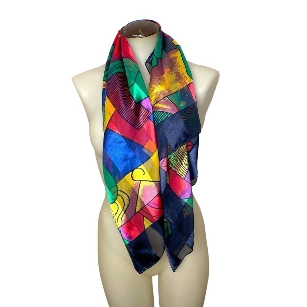 Vintage Picasso Scarf💙 - Picture 5 of 12